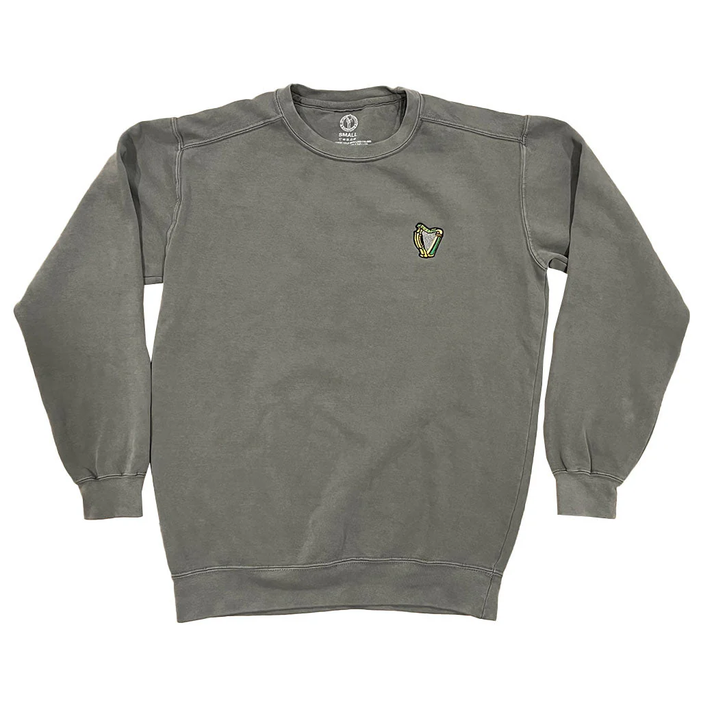 Boston Scally The Eire Crewneck Sweatshirt - Stone Grey