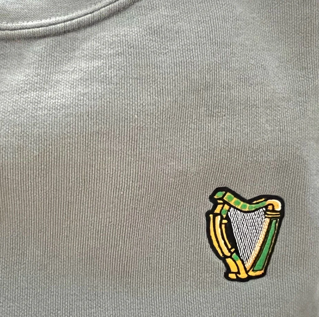 Boston Scally The Eire Crewneck Sweatshirt - Stone Grey - Image 3
