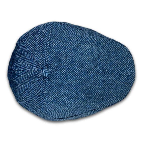 The Original 5-Panel Boston Scally Cap - Patriot Blue Herringbone - Image 4