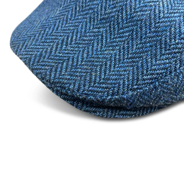 The Original 5-Panel Boston Scally Cap - Patriot Blue Herringbone - Image 7