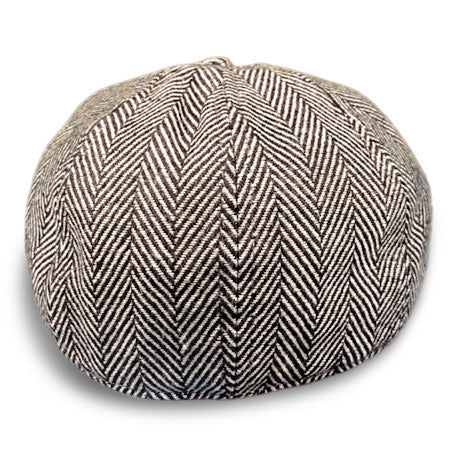 The Original 5-Panel Boston Scally Cap - Brown Herringbone - Image 4