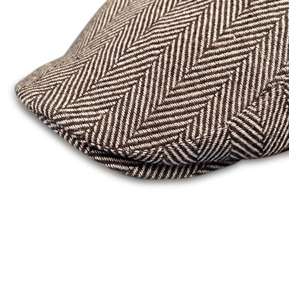The Original 5-Panel Boston Scally Cap - Brown Herringbone - Image 6