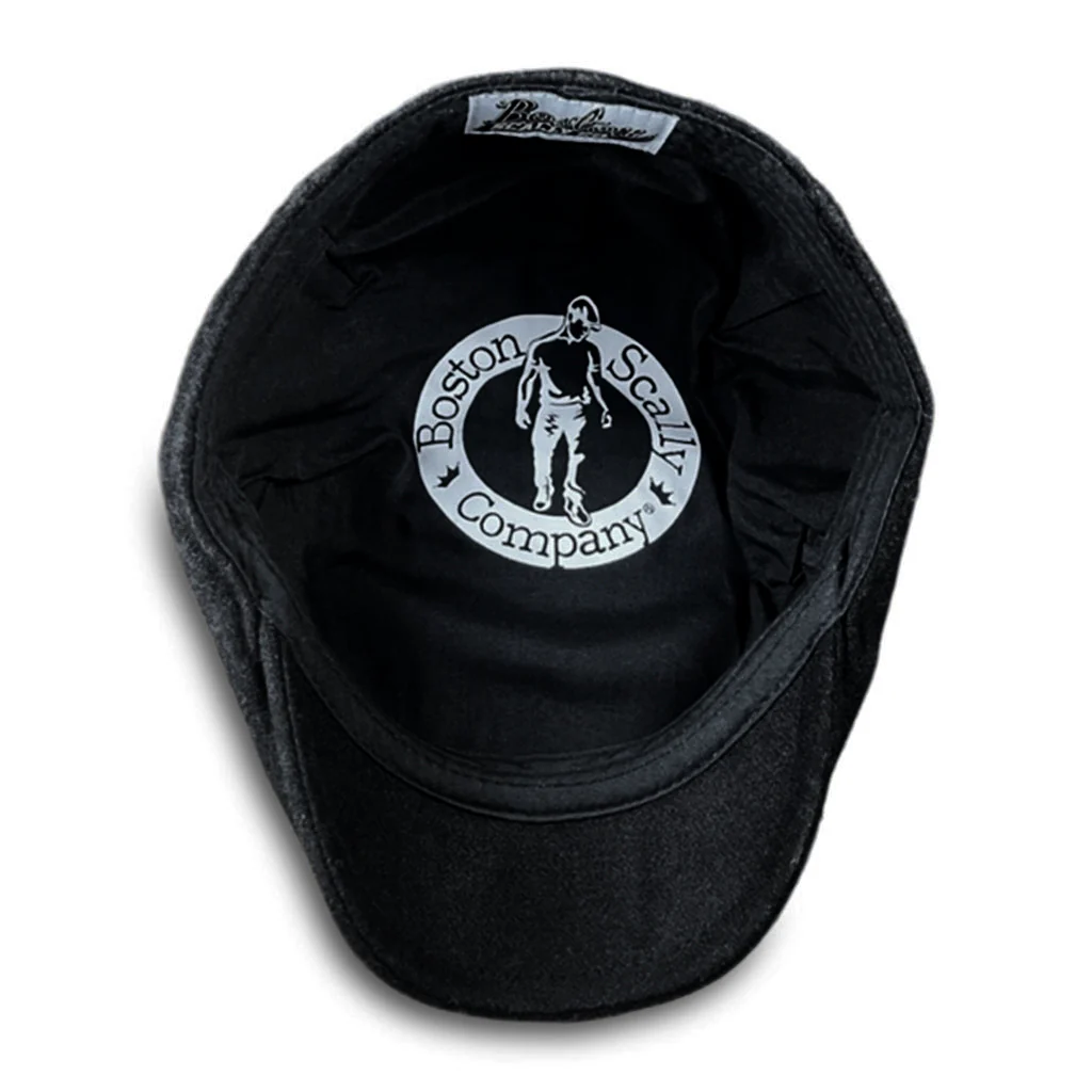 The Solid 5-Panel Boston Scally Cap - Coolidge Black - Image 6