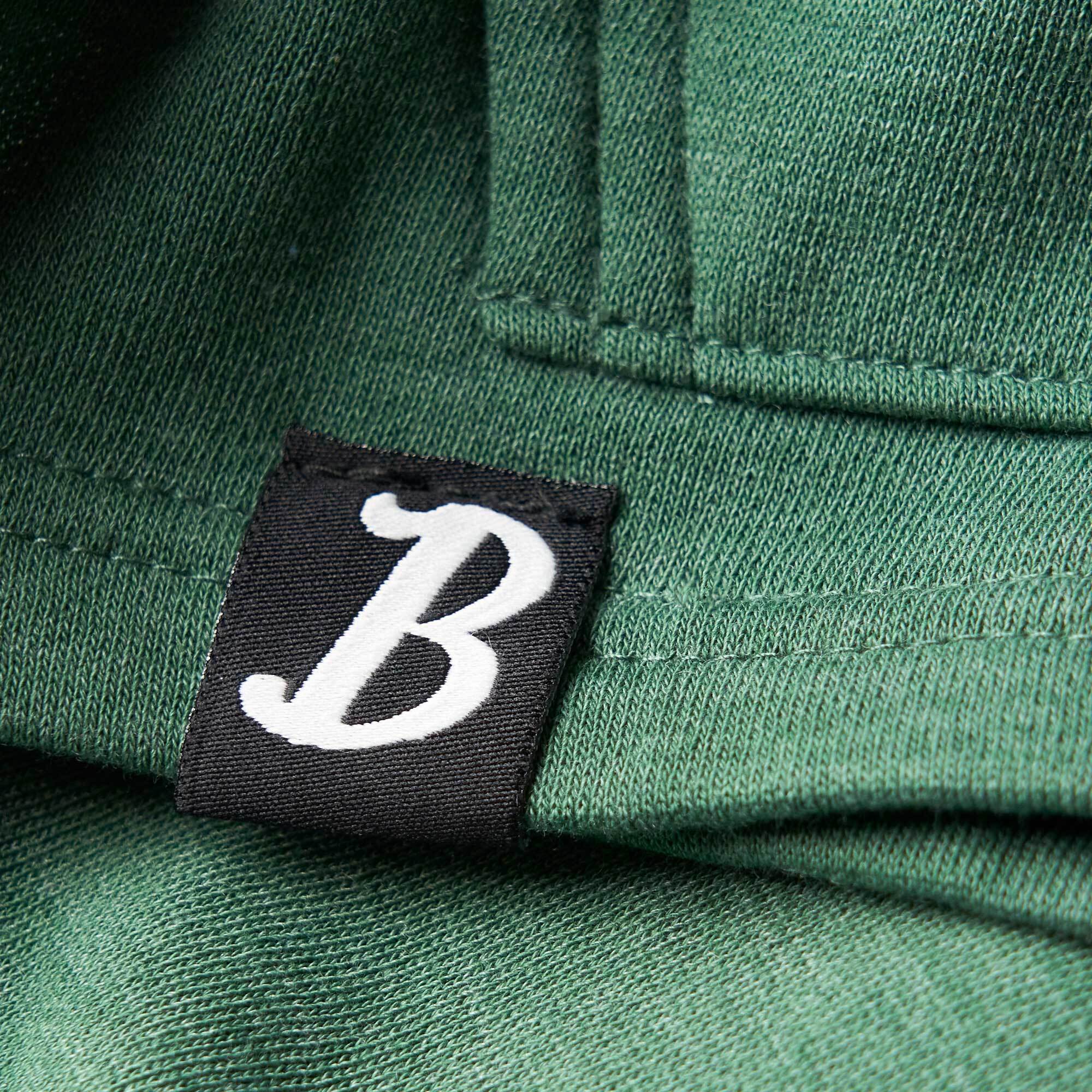 Boston Scally The Colorblock Hoodie - Irish Green and White - Image 4