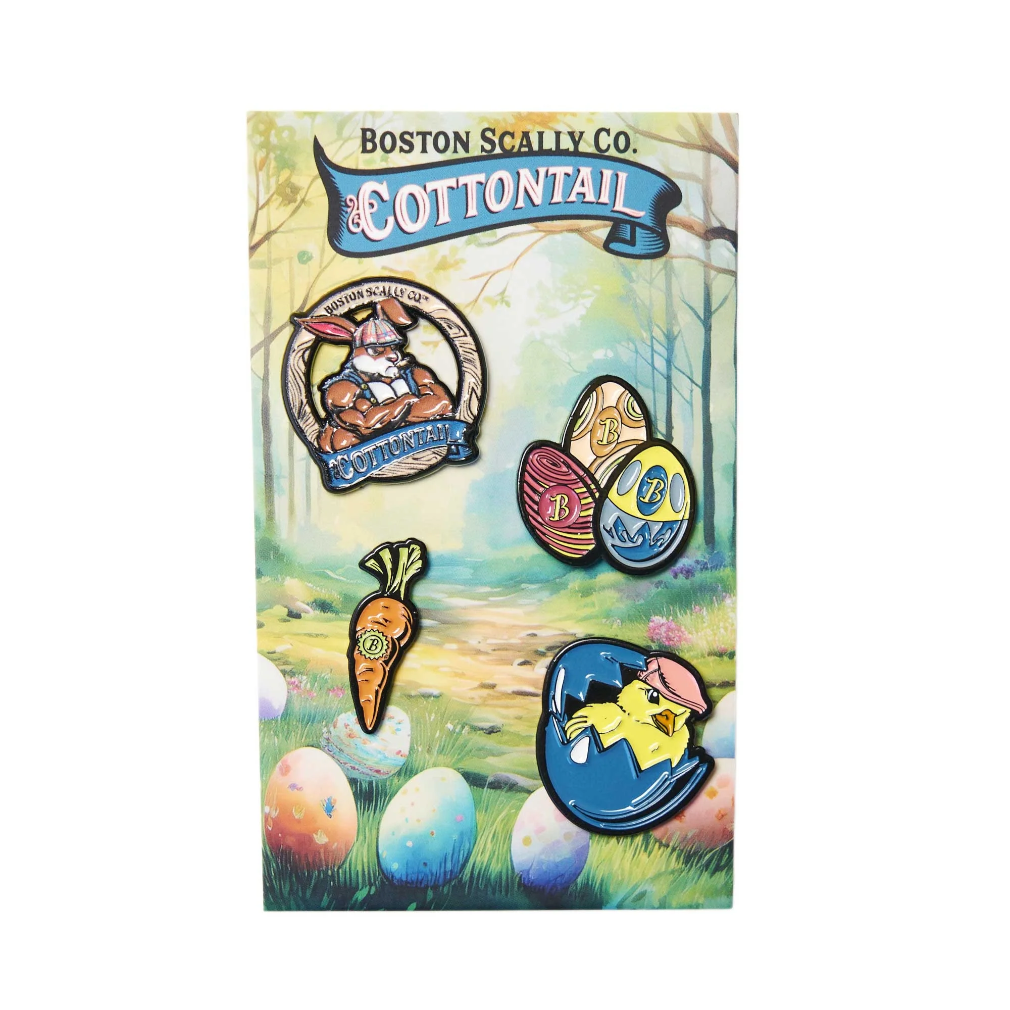 Boston Scally The Cottontail Cap Pin Set