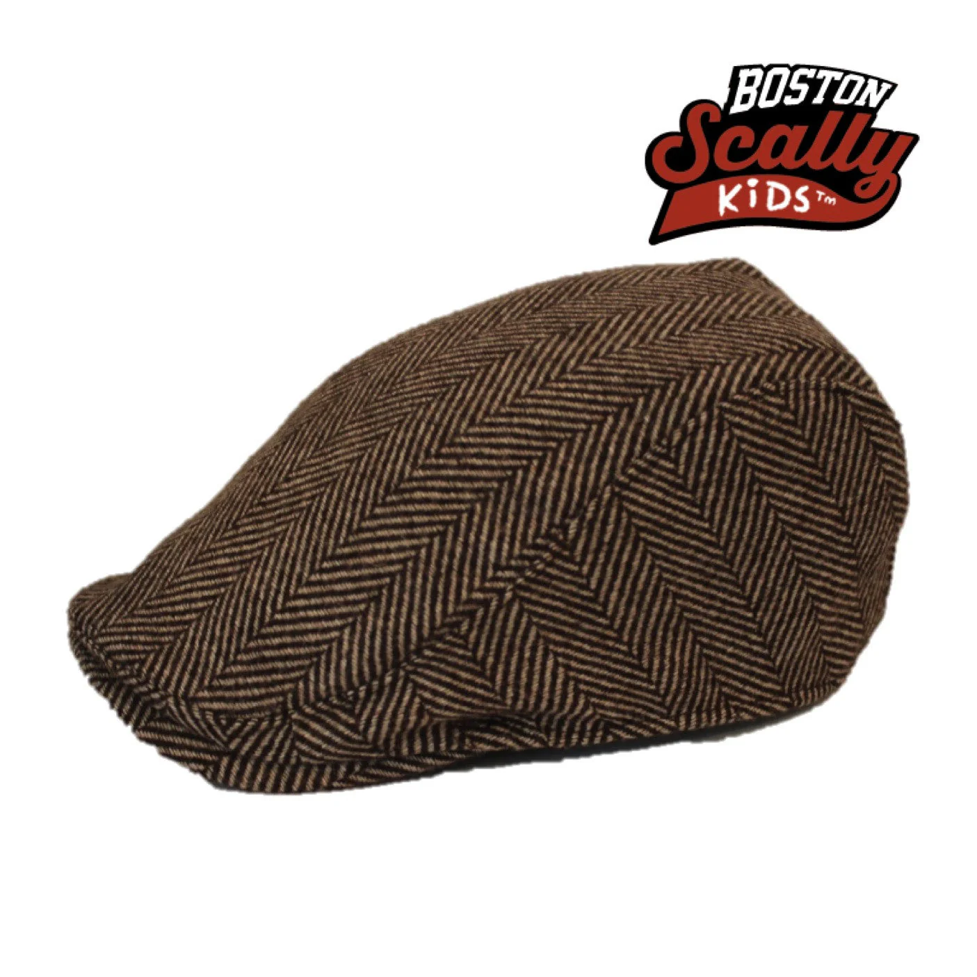 Kids The Original Boston Scally Cap - Brown - Image 3