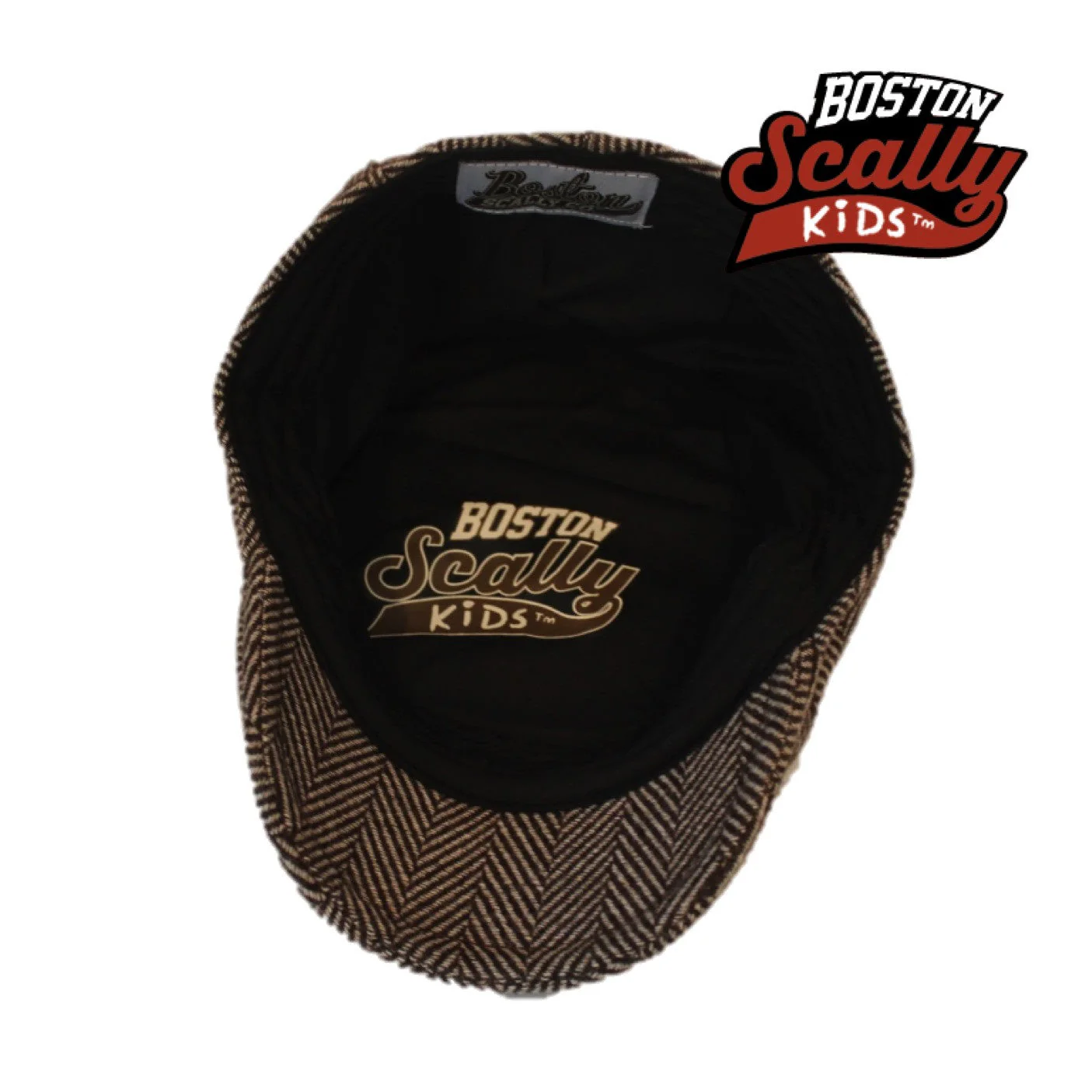 Kids The Original Boston Scally Cap - Brown - Image 6