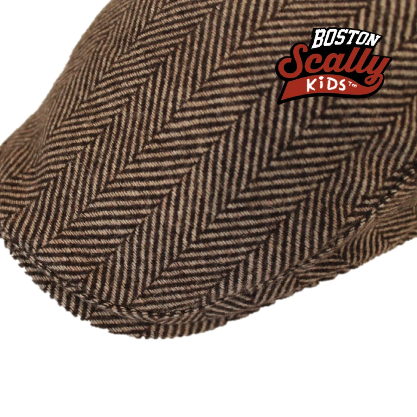 Kids The Original Boston Scally Cap - Brown - Image 7