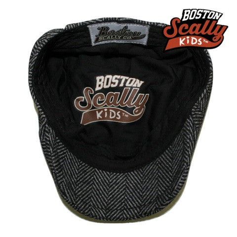 Kids The Original Boston Scally Cap - Grey - Image 3
