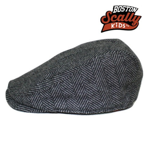 Kids The Original Boston Scally Cap - Grey - Image 4