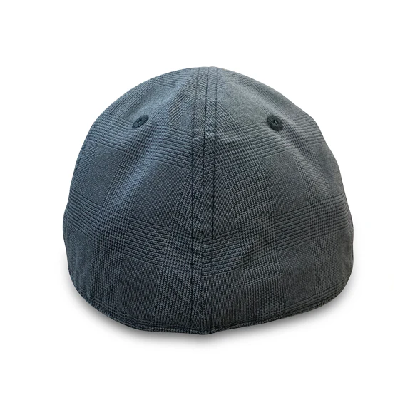 The Plaid Trainer Boston Scally Cap - Dark Grey & Black - Image 4