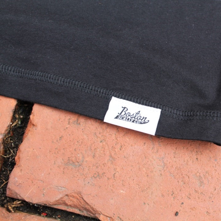 Boston Scally The Shamrock Limited Edition Henley - Black - Image 4