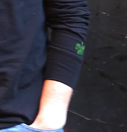 Boston Scally The Shamrock Limited Edition Henley - Black - Image 5