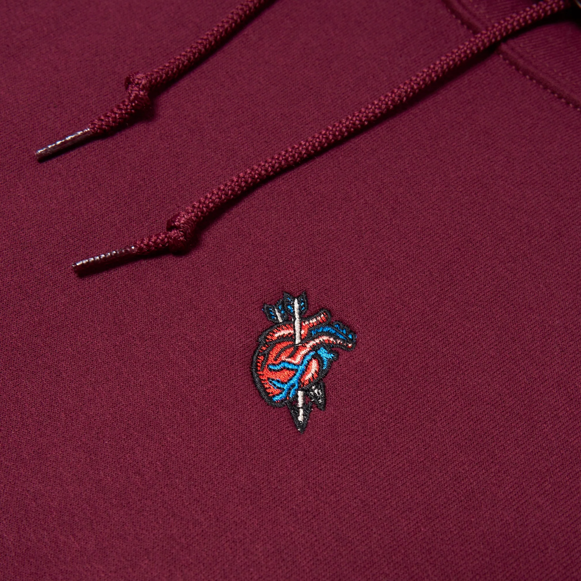 Boston Scally The All Heart Hoodie - Maroon - Image 2