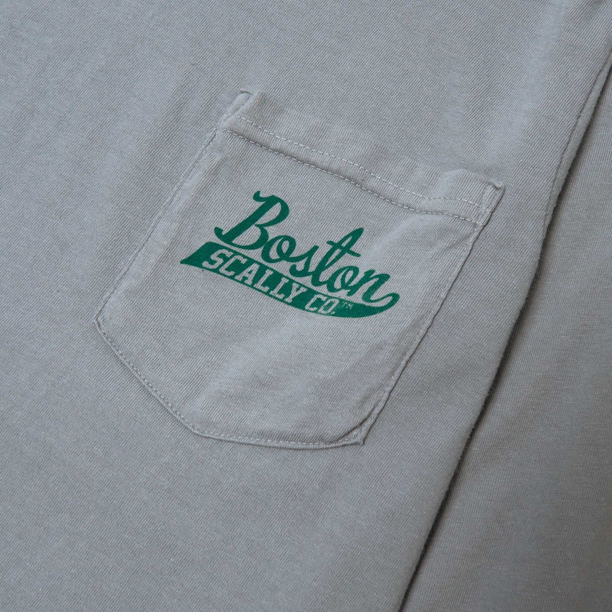 Boston Scally The Blarney Rose Long Sleeve Tee T-shirt - Granite - Image 2