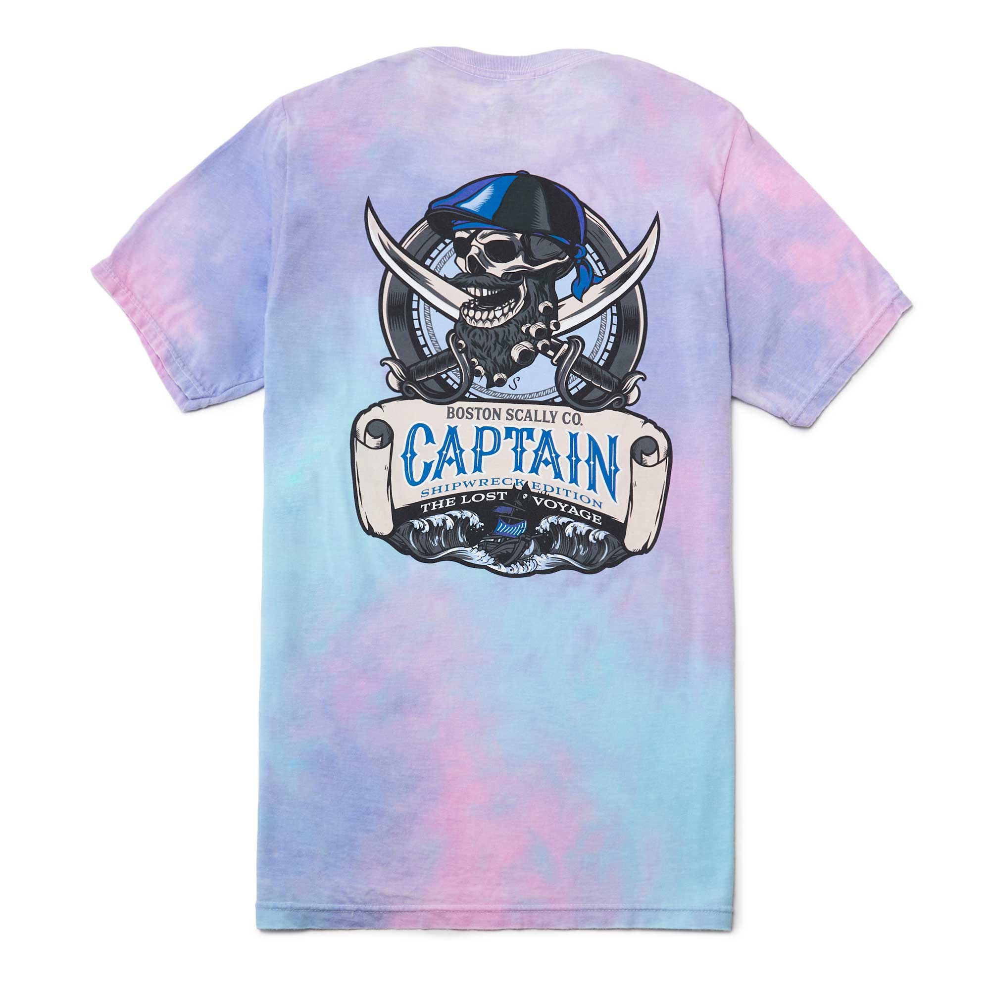 Boston Scally The Captain Shipwreck Edition: Lost Voyage Tee T-Shirt - Tie Dye - Image 3