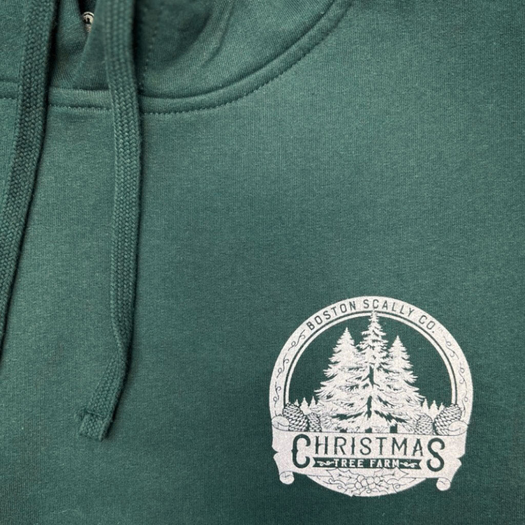 Boston Scally The Christmas Tree Farm Hoodie - Alpine Green - Image 2