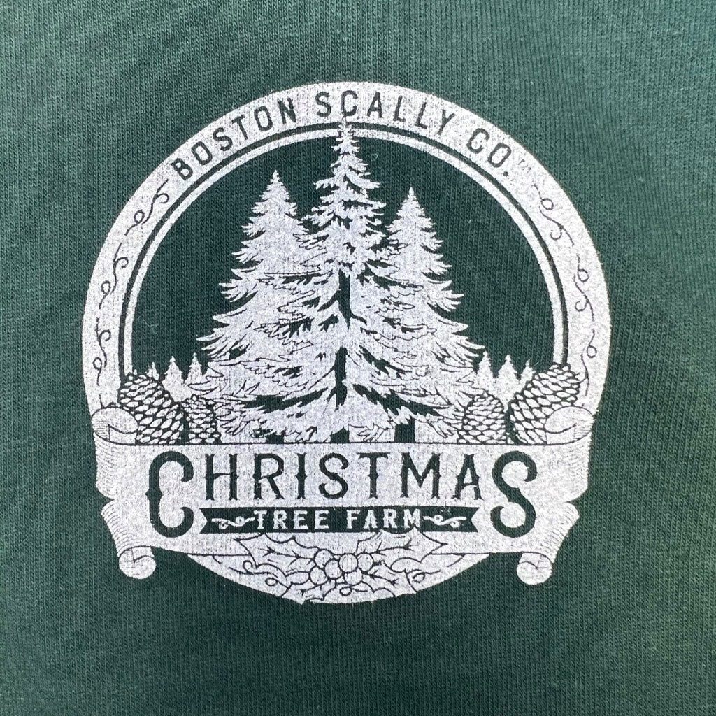 Boston Scally The Christmas Tree Farm Hoodie - Alpine Green - Image 3
