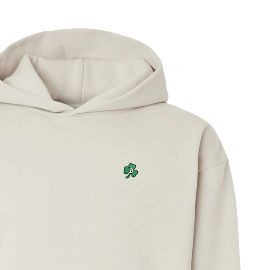 Boston Scally The Shamrock Hoodie - Ivory - Image 2