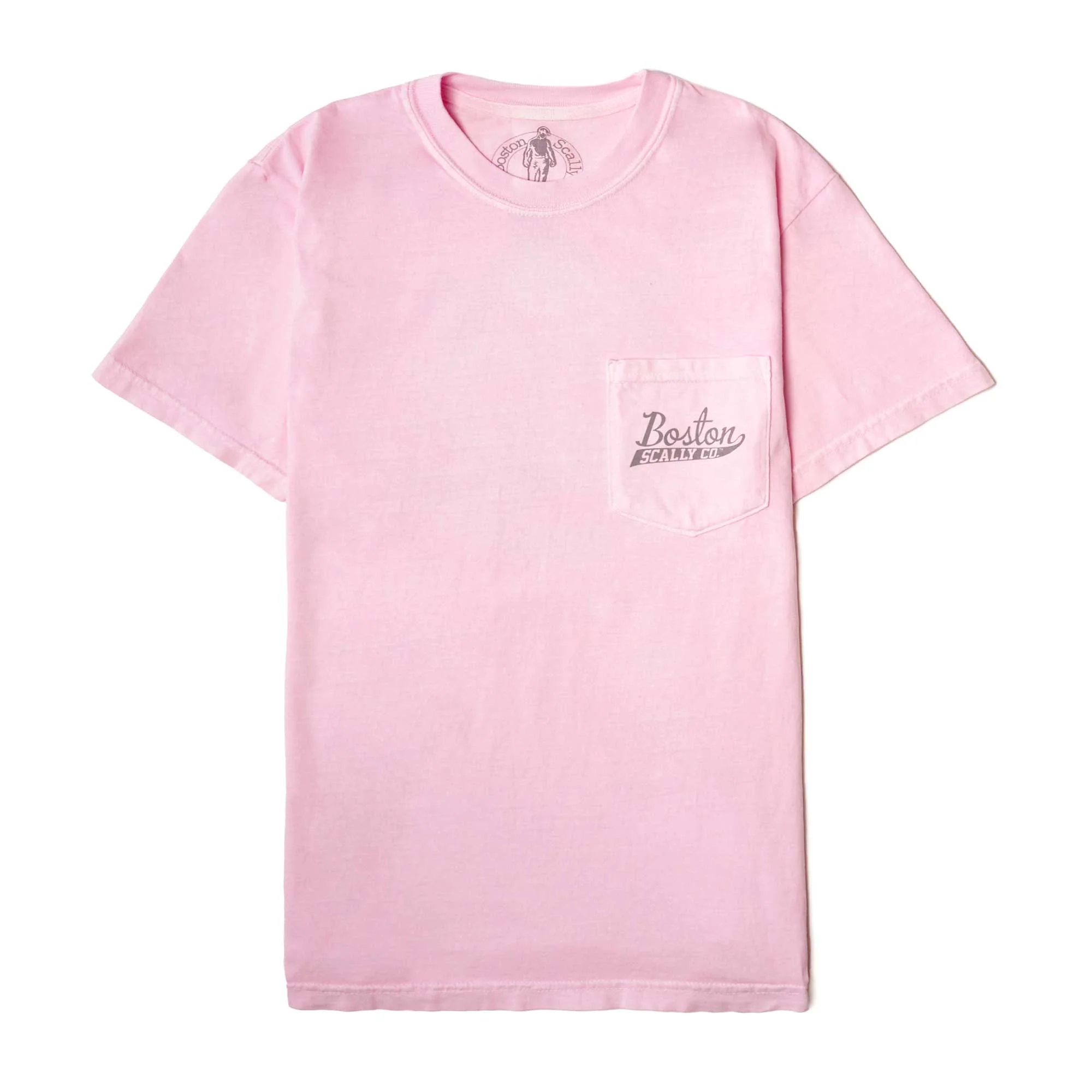 Boston Scally The Donut Pocket Tee T-Shirt - Frosted Pink