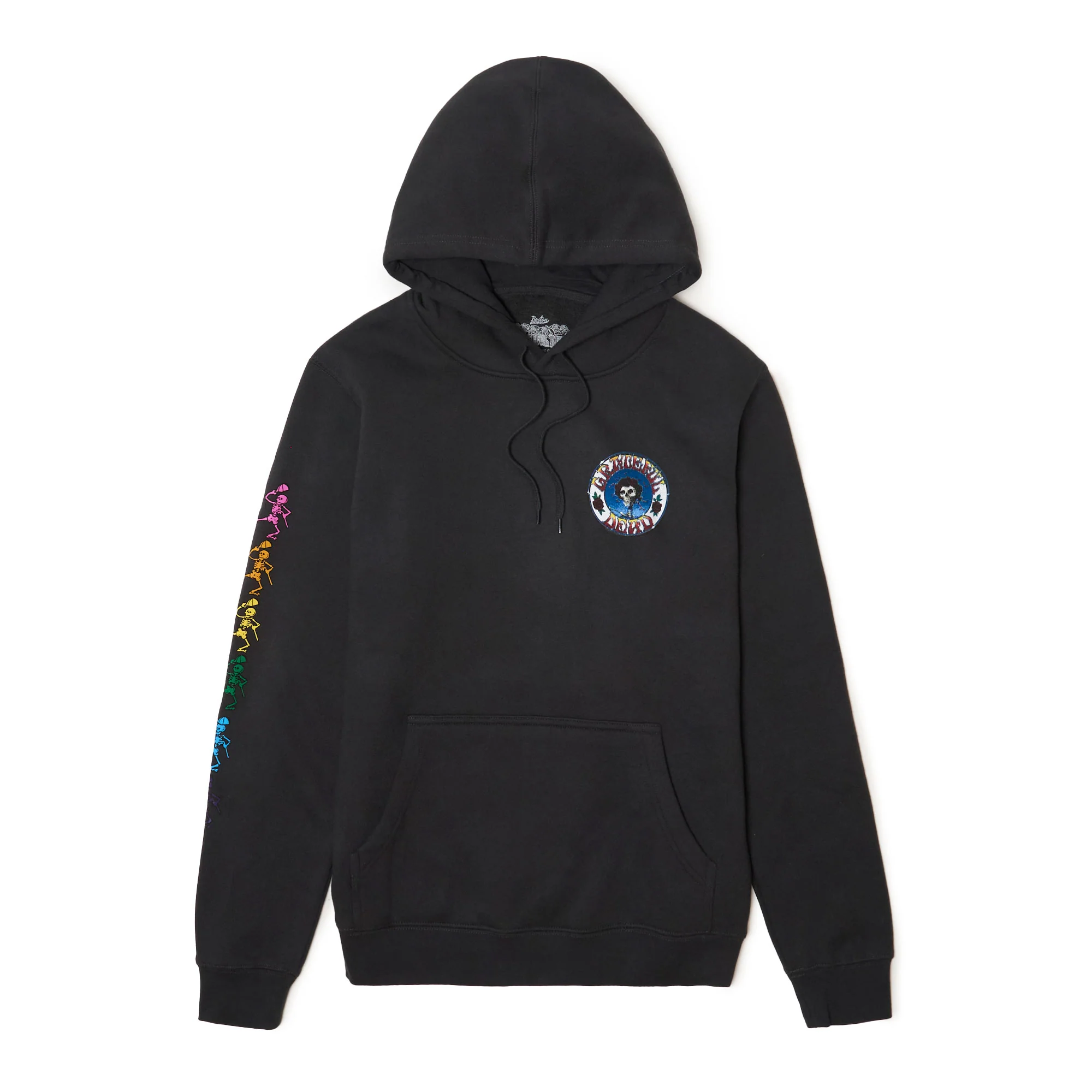 Boston Scally The Grateful Dead Dancing Skeleton Hoodie - Black