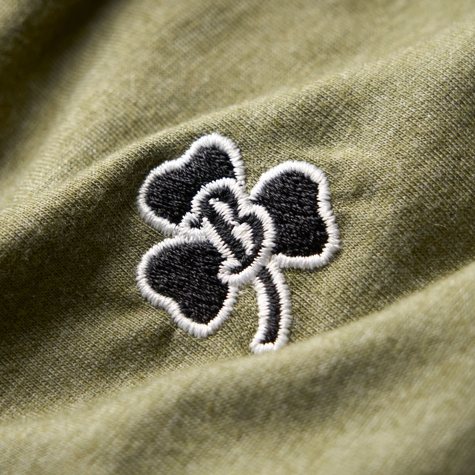 Boston Scally Shamrock Henley - Vintage Green - Image 2