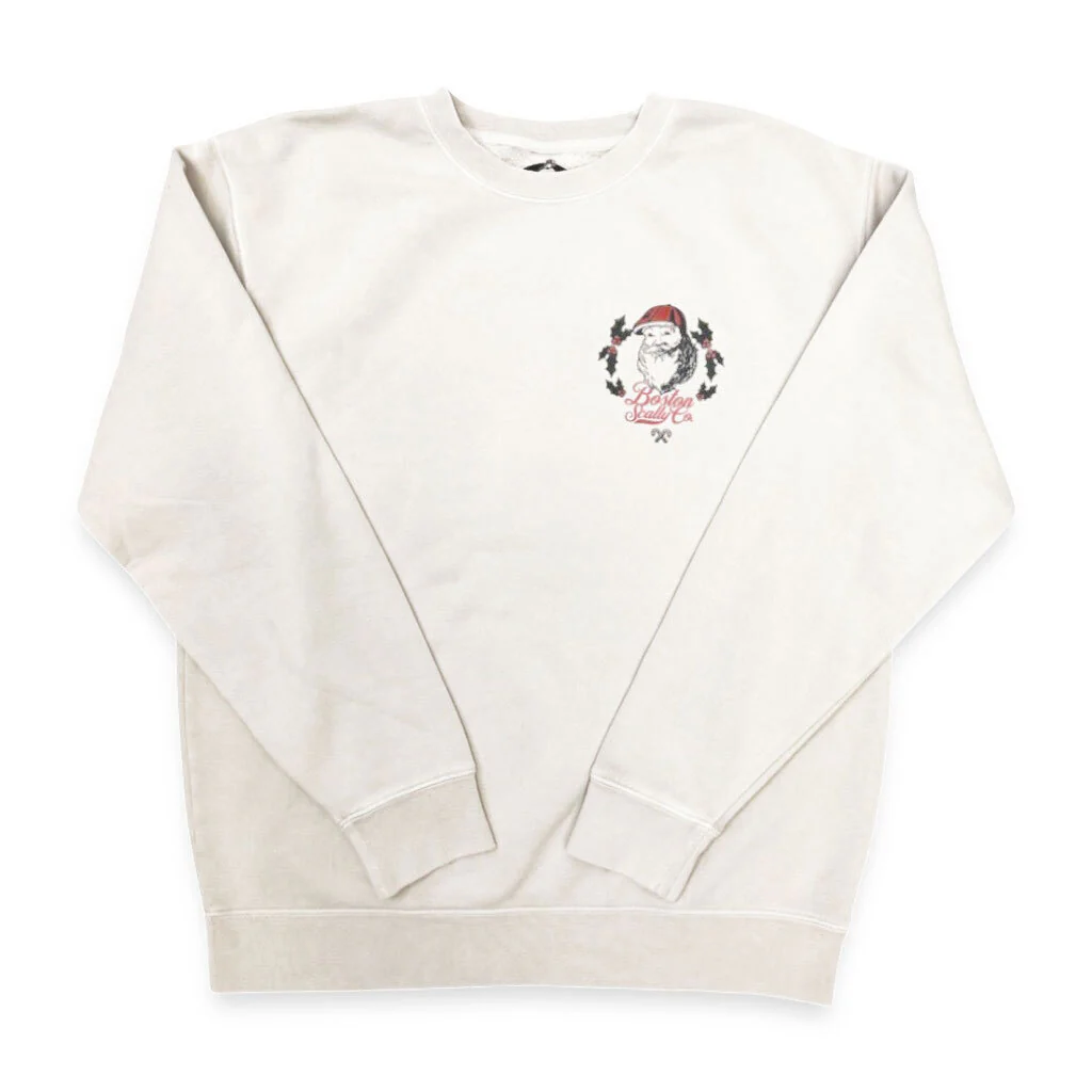 Boston Scally The Kringle Crewneck - Ivory