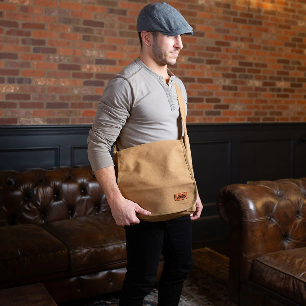 Boston Scally The Messenger Bag - Light Grey - Image 7