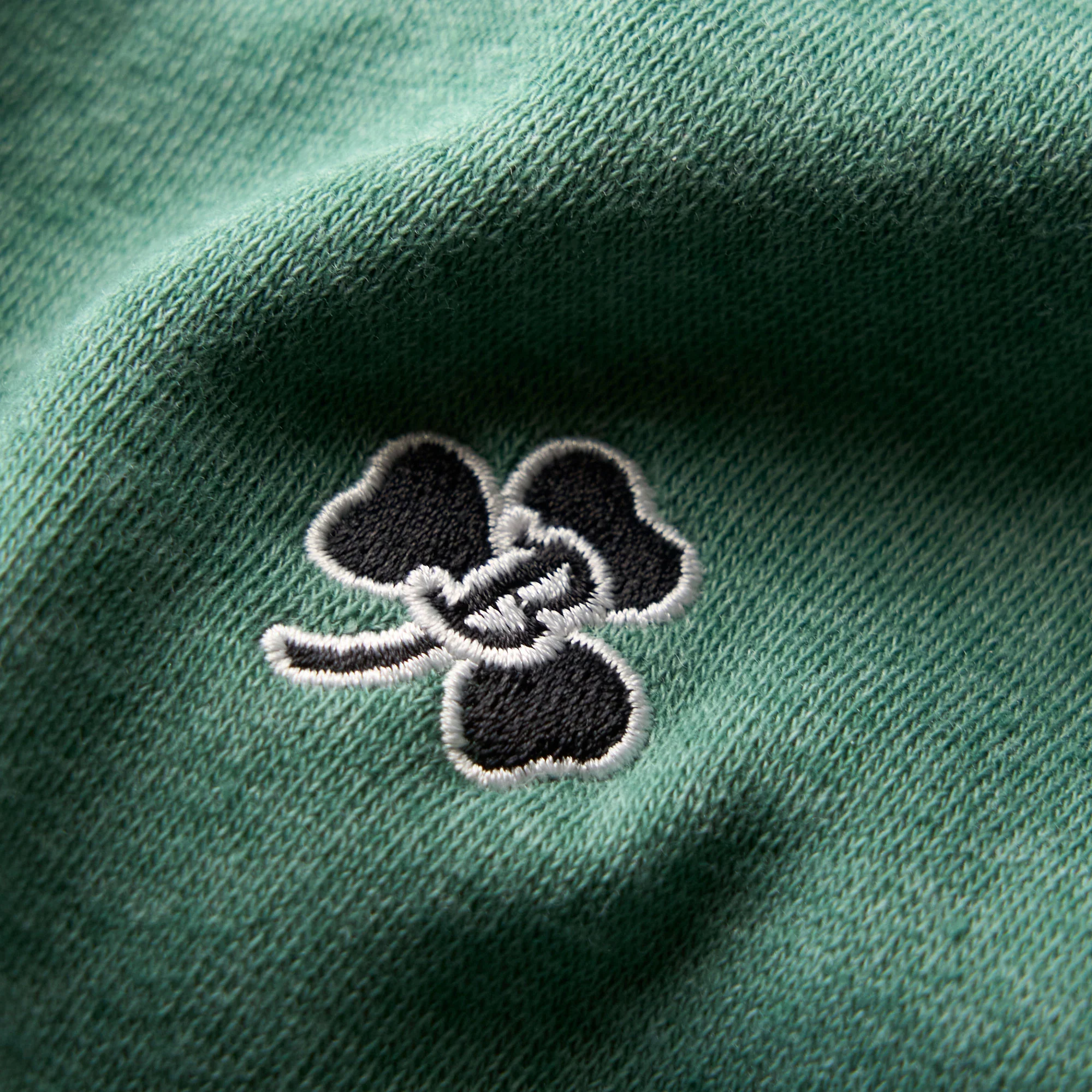Boston Scally Shamrock 1/4 Zip-Up Pullover - Balsam Green - Image 2