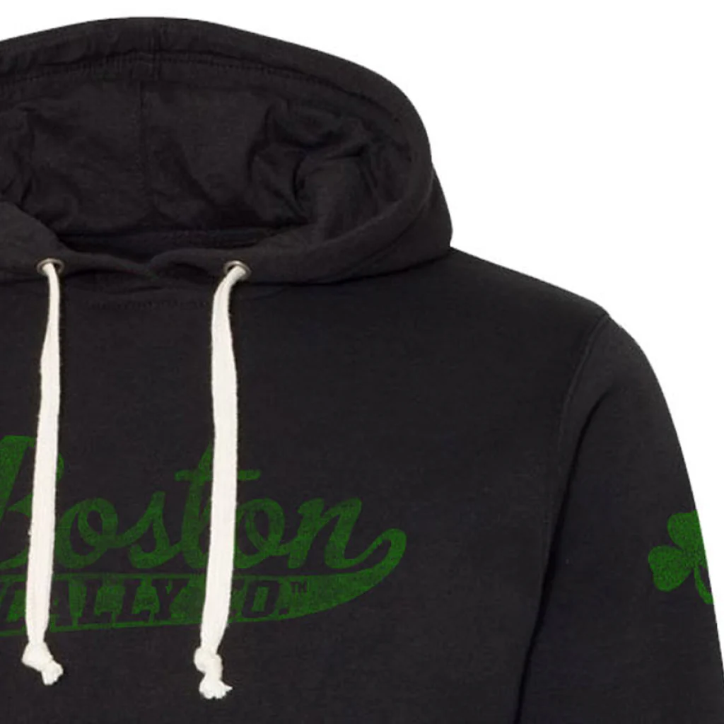 Boston Scally The Shamrock Hoodie - Black - Image 2