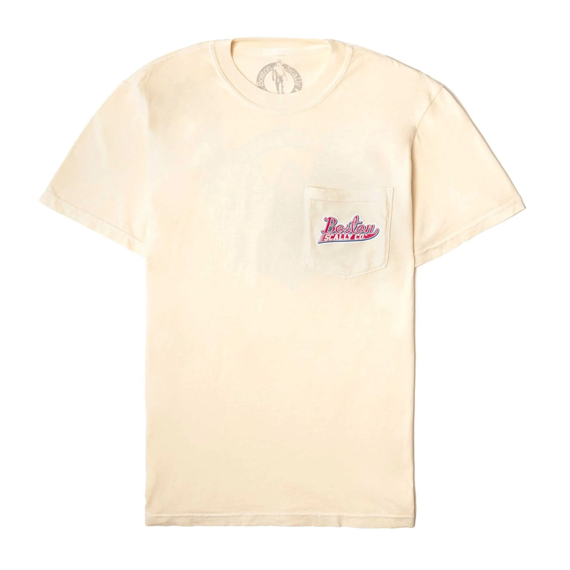 Boston Scally The United Pocket Tee T-Shirt - Vintage White