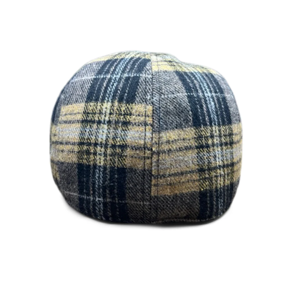 The Bruin Peaky Boston Scally Cap - Gold and Black Plaid - Image 8
