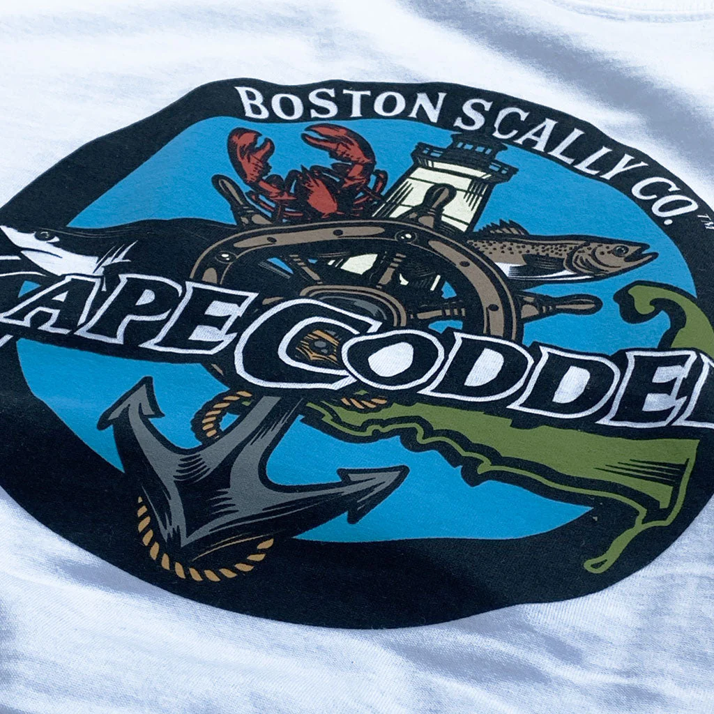 Boston Scally The Cape Codder Pocket Tee T-Shirt - White - Image 4