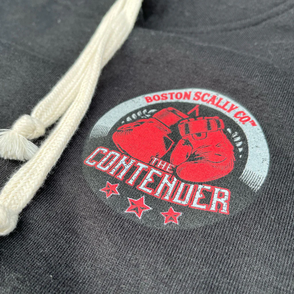 Boston Scally The Contender Sleeveless Hoodie - Black - Image 2