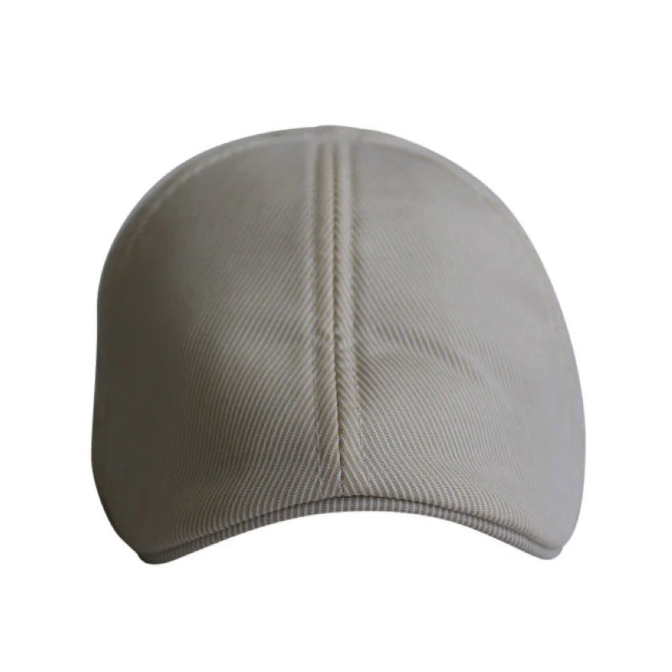 Kids The Seersucker Boston Scally Cap - Beige - Image 3