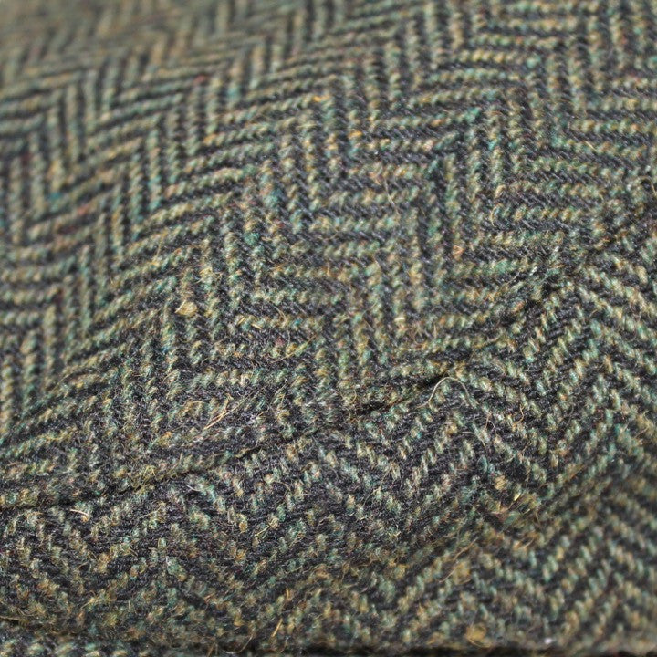 The Original Boston Scally Cap - Dark Olive Green Herringbone - Image 5