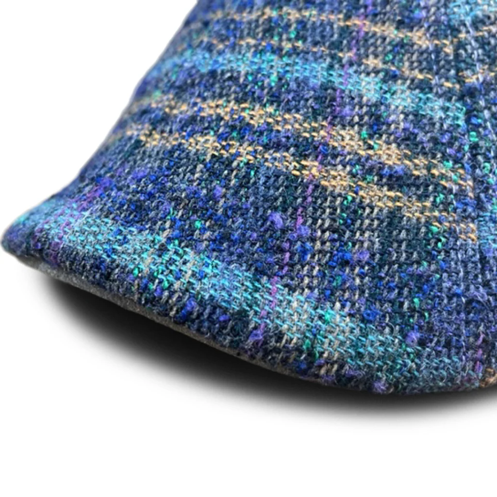 The Easter Rose Peaky Boston Scally Cap - Blue Plaid - Image 5