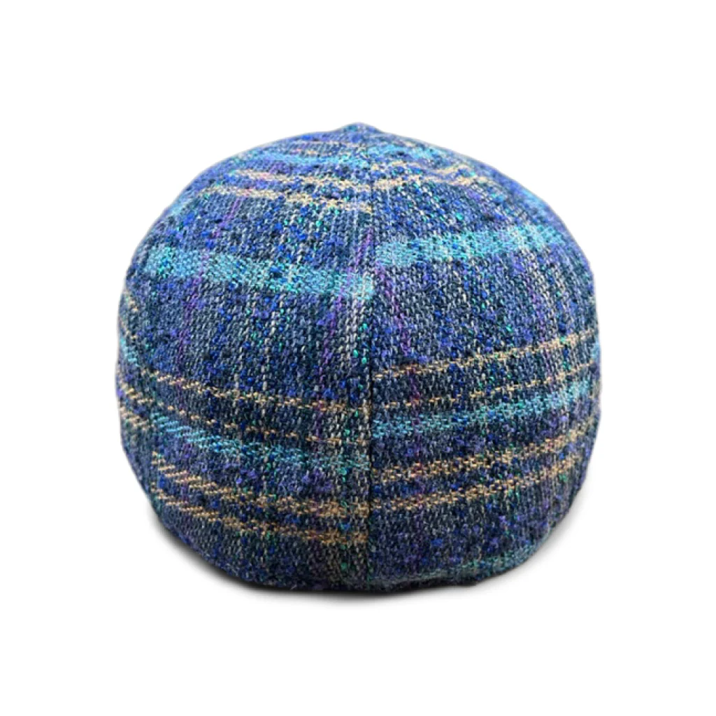 The Easter Rose Peaky Boston Scally Cap - Blue Plaid - Image 6