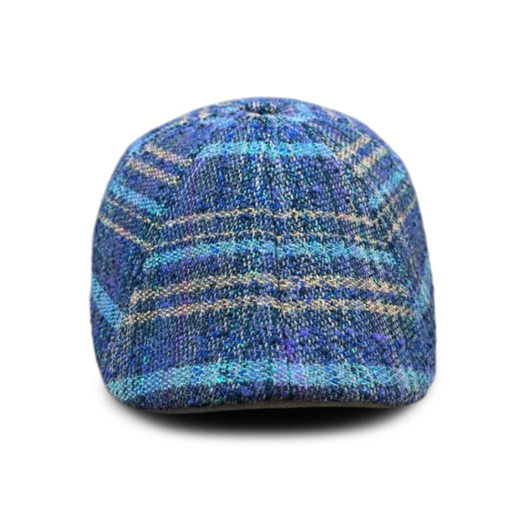 The Easter Rose Peaky Boston Scally Cap - Blue Plaid - Image 7
