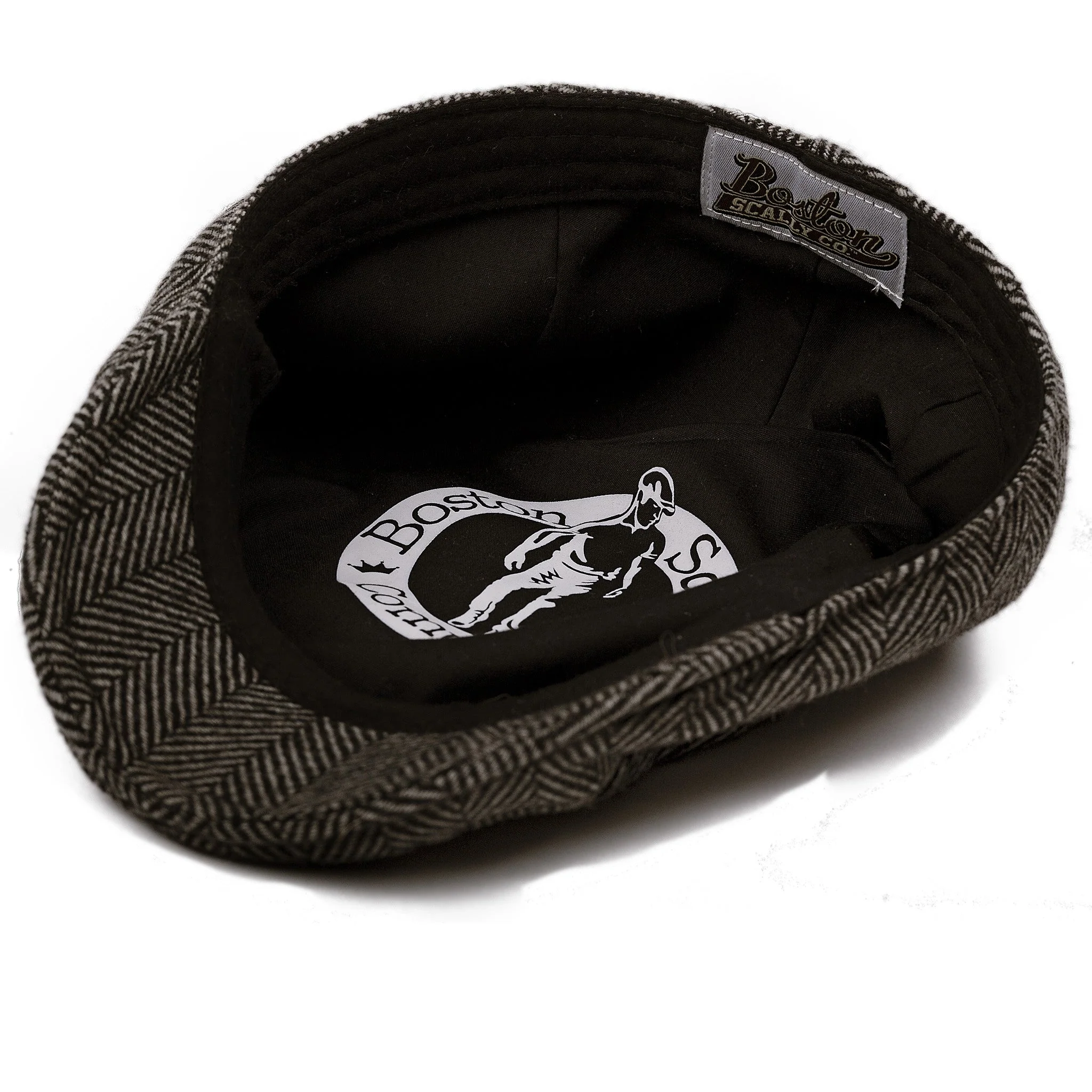 The Original Boston Scally Cap - Grey Herringbone - Image 6