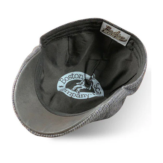 The Homage Boston Scally Cap - Black & Navy Houndstooth - Image 2
