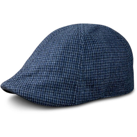 The Homage Boston Scally Cap - Black & Navy Houndstooth - Image 3