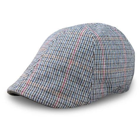 The Homage Boston Scally Cap - Grey & Navy Houndstooth - Image 4
