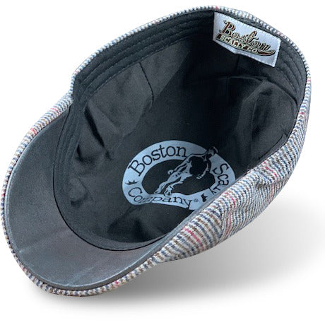 The Homage Boston Scally Cap - Grey & Navy Houndstooth - Image 6