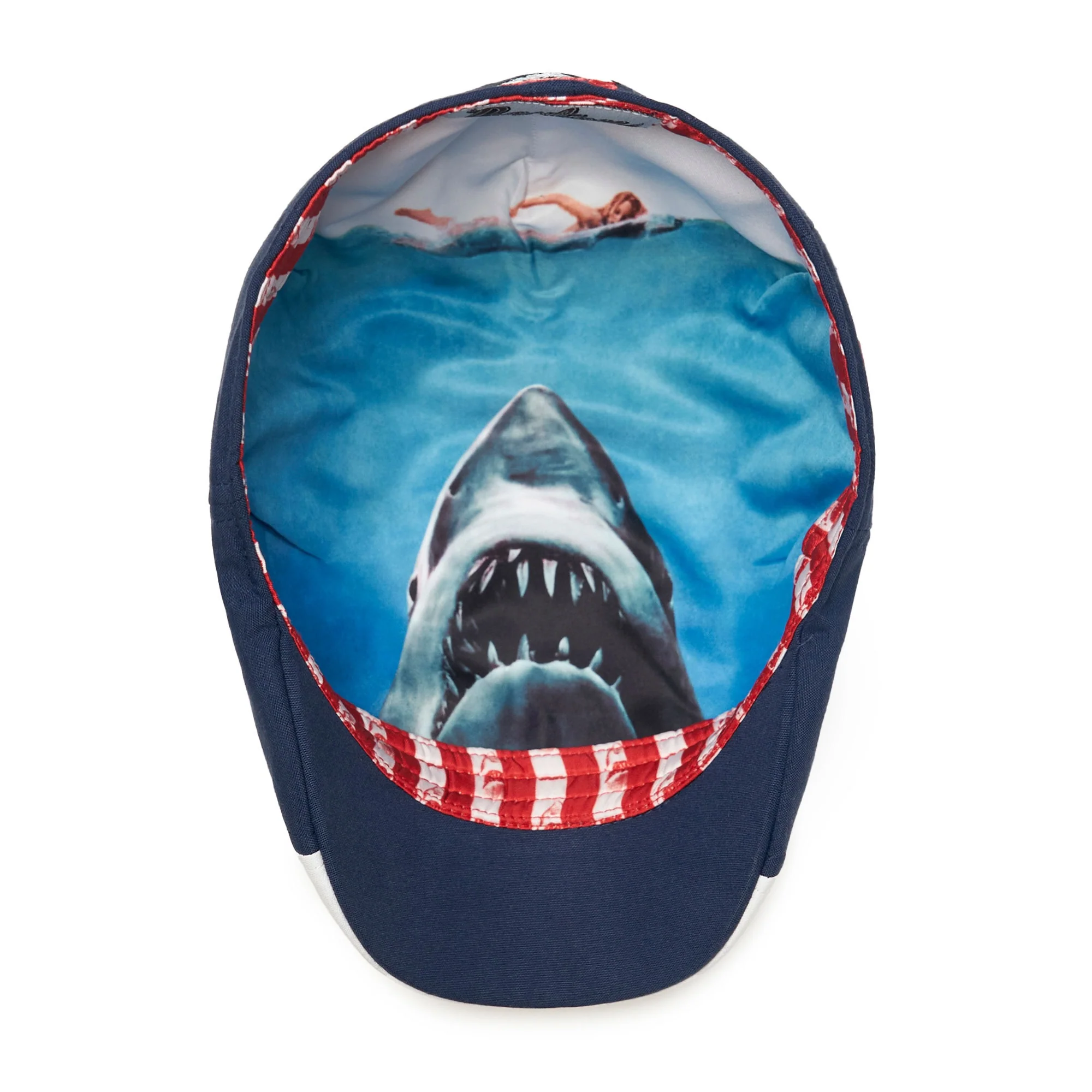 Jaws 50th Anniversary Boston Scally Cap - Ocean Blue & Great White - Image 3