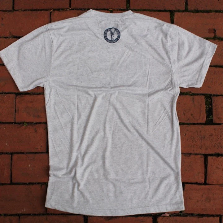 Boston Scally The Tee T-Shirt - Heather White - Image 3