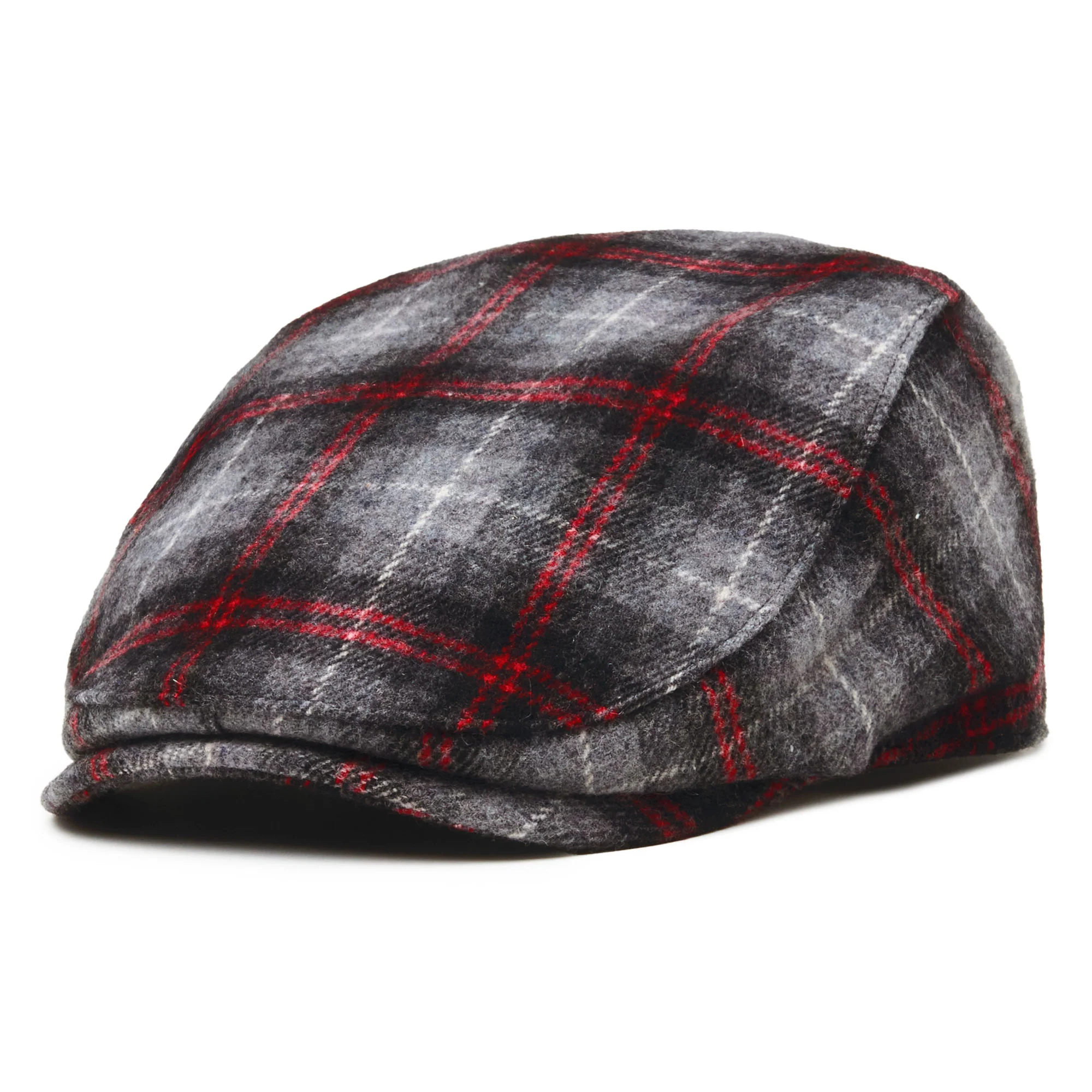 The Contender Boston Scally Cap - Black & Smoke Plaid - Image 3