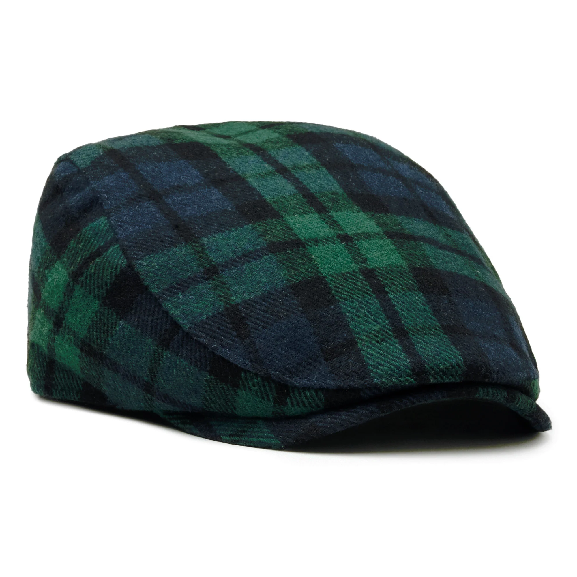 The Contender Black Watch Boston Scally Cap - Clover & Navy