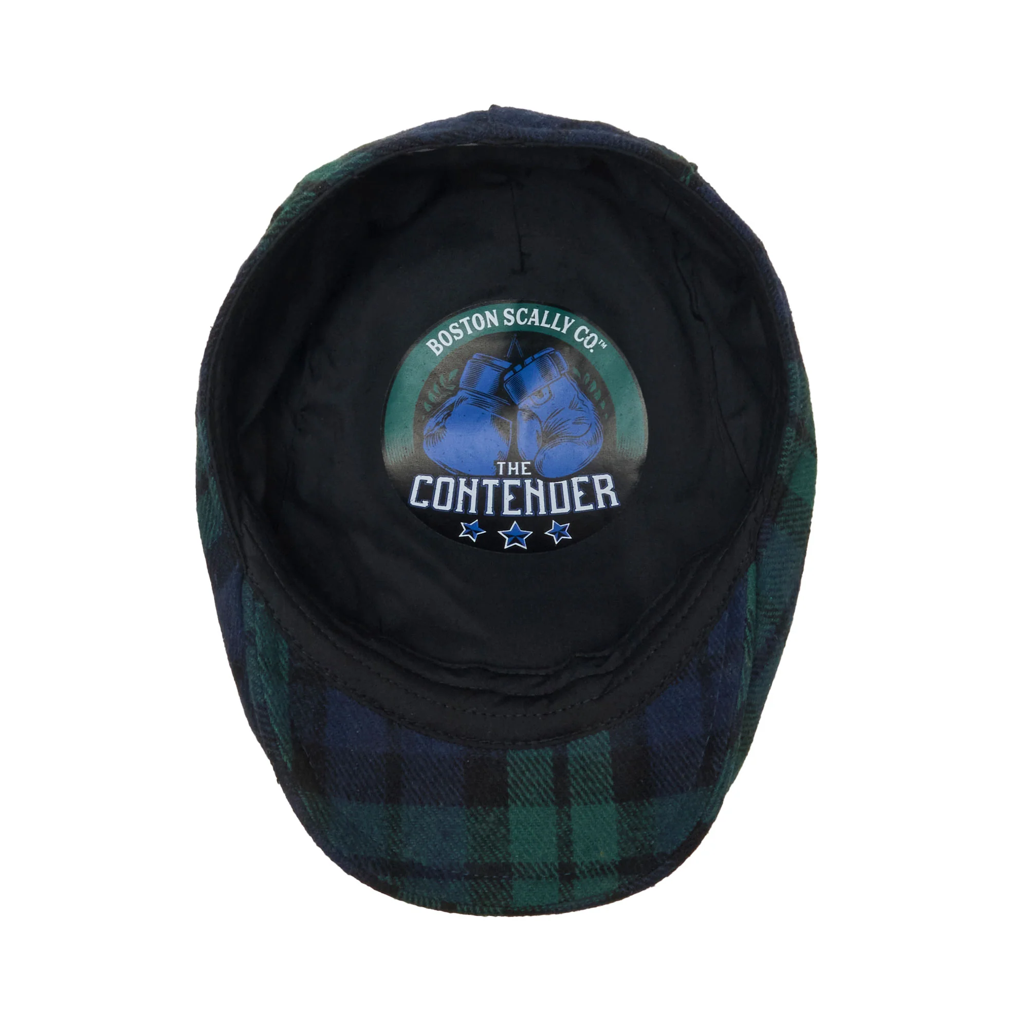 The Contender Black Watch Boston Scally Cap - Clover & Navy - Image 2
