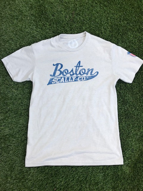 Boston Scally The Patriotic Crest Tee T-Shirt - White - Image 2